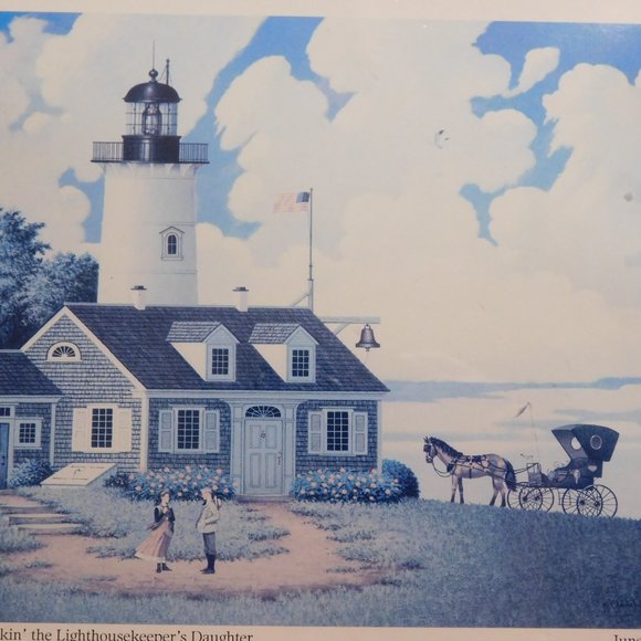 Jayson Sparkin’ The Lighthouse Keeper’s Daughter by Charles Wysocki Framed Print - Picture 5 of 7